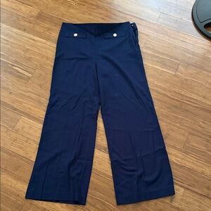 LOFT Navy Blue Flare Pants
